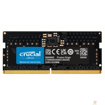 Модуль памяти DDR5 Crucial 8Gb 5600MHz CT8G56C46S5 CL46 SO-DIMM