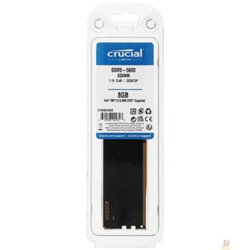 Модуль памяти Crucial 8GB DDR5 5600MHz  UDIMM CT8G56C46U5-2