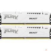 Модуль памяти Kingston 32GB 5200MT/s DDR5 CL40 DIMM (Kit of 2) FURY Beast White XMP KF552C40BWK2-32