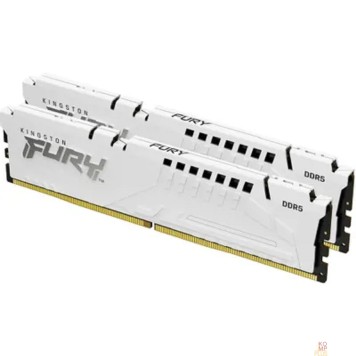 Модуль памяти Kingston 32GB 5200MT/s DDR5 CL40 DIMM (Kit of 2) FURY Beast White XMP KF552C40BWK2-32-1