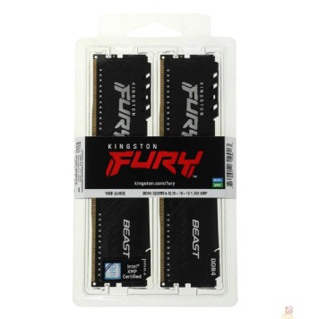 Модуль памяти Kingston DDR4 DIMM 16GB Kit 2x8Gb KF432C16BBK2/16WP PC4-25600, 3200MHz, CL16-2