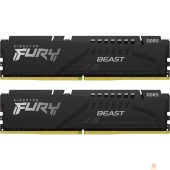 Модуль памяти Kingston 16GB 6000MT/s DDR5 CL30 DIMM (Kit of 2) FURY Beast Black EXPO KF560C30BBEK2-16
