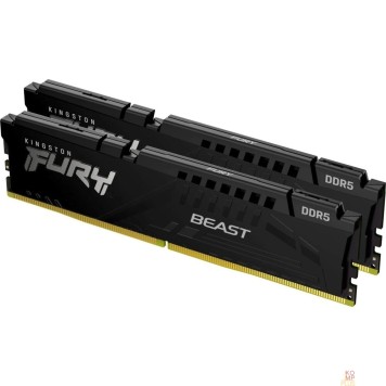 Модуль памяти Kingston 16GB 6000MT/s DDR5 CL30 DIMM (Kit of 2) FURY Beast Black EXPO KF560C30BBEK2-16-1