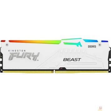 Модуль памяти Kingston 16GB 6000MT/s DDR5 CL36 DIMM FURY Beast White RGB EXPO KF560C36BWE2A-16