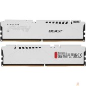 Модуль памяти Kingston DDR5 DIMM 32GB 6000MT/s CL30 (Kit of 2) FURY Beast White EXPO (KF560C30BWEK2-32)