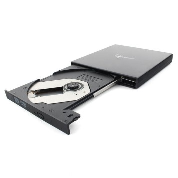 Устройство чтения-записи USB Gembird DVD-USB-02, пластик, черный RTL-2