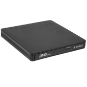 Устройство чтения-записи USB 3.0 Gembird DVD-USB-03 пластик, черный