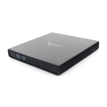 Устройство чтения-записи USB Gembird DVD-USB-02, пластик, черный RTL