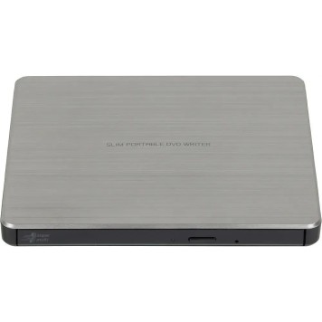 Устройство чтения-записи LG DVD-RW GP60NS60 ext. Silver Slim Ret. USB2.0 (совместим с 3.0)