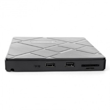 Устройство чтения-записи USB 3.0 Gembird DVD-USB-04 пластик, со встроенным кардридером и хабом черный-1