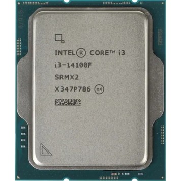 Процессор CPU Intel Core I3-14100F Cores 4 12Мб Socket LGA1700 CM8071505092207