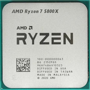 Процессор CPU AMD Ryzen 7 5800X OEM (100-000000063) 3,80GHz, Turbo 4,70GHz, Without Graphics AM4