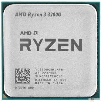 Процессор CPU AMD Ryzen 3 3200G OEM  (YD3200C5M4MFH) {3.6GHz/Radeon Vega 8 AM4}