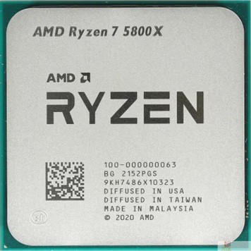 Процессор CPU AMD Ryzen 7 5800X OEM (100-000000063) {3,80GHz, Turbo 4,70GHz, Without Graphics AM4}