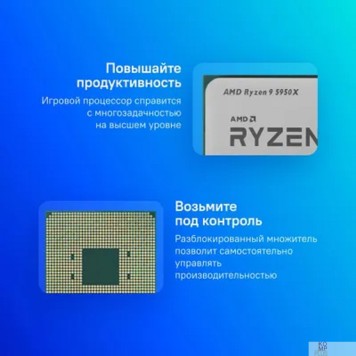 Процессор CPU AMD Ryzen 9 5950X OEM (100-000000059) {3,40GHz, Turbo 4,90GHz, Without Graphics AM4}-2