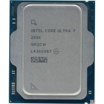 Процессор Центральный Процессор Intel Core Ultra 7 265K OEM (Arrow Lake, C20(12EC/8PC)/T20, 3,3/5,5GHz, GPU Intel Graphics, L2 36Mb, Cache 30Mb, TDP 125/250W, S1851)