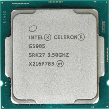 Процессор CPU Intel Celeron G5905 Comet Lake OEM Base 3,50GHz, UHD 610, L3 4Mb, TDP 58W, S1200