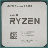 Процессор CPU AMD Ryzen 5 5600 OEM (100-000000927)  3,50GHz, Turbo 4,40GHz, Without Graphics AM4