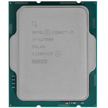 Процессор CPU Intel Core i7-12700F Alder Lake OEM 2.1 ГГц/ 4.8 ГГц в режиме Turbo, 25MB, LGA1700