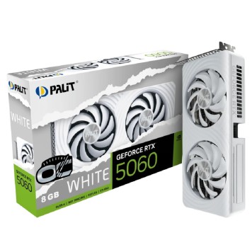 Видеокарта PCIE16 RTX5060 8GB PA-RTX5060 WHITE OC 8GB PALIT