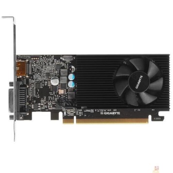 Видеокарта Gigabyte GV-N1030D4-2GL RTL (V1.0) {nVidia GeForce GT 1030 2048Mb 64bit DDR4 1177/2100 DVIx1/HDMIx1/HDCP low profile}