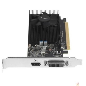 Видеокарта Gigabyte GV-N1030D4-2GL RTL (V1.0) {nVidia GeForce GT 1030 2048Mb 64bit DDR4 1177/2100 DVIx1/HDMIx1/HDCP low profile}-1
