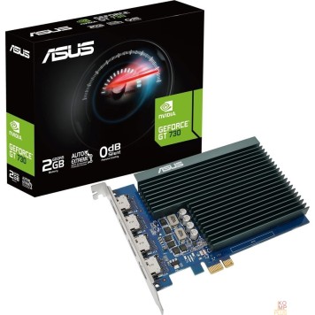 Видеокарта Видеокарта ASUS GeForce GT730 2GB GDDR5 64Bit 4*HDMI (GT730-4H-SL-2GD5) RTL-2