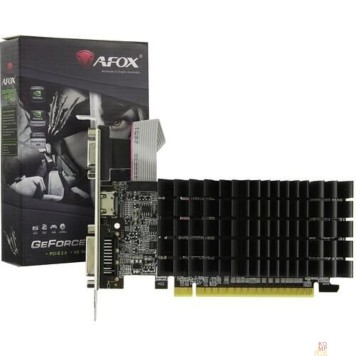 Видеокарта Видеокарта AFOX G210 LP 1GB  DDR3 64-bit  VGA/DVI/HDMI  (AF210-1024D3L5-V2)