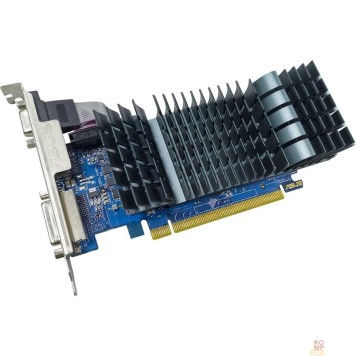 Видеокарта Видеокарта ASUS GeForce GT710 Silent LP EVO 2GB GDDR3 64bit VGA/DVI/HDMI PASSIVE  (GT710-SL-2GD3-BRK-EVO) -1