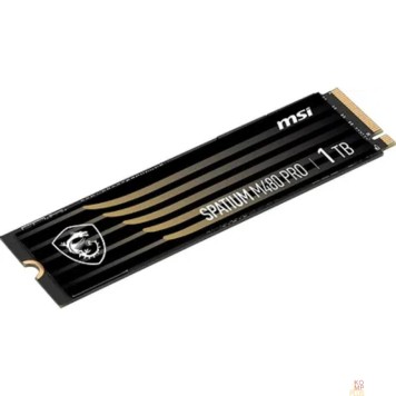 Видеокарта Твердотельный накопитель SSD MSI 1TB PCIe 4.0 NVMe M.2 SPATIUM M480 PRO -2