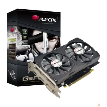 Видеокарта Видеокарта AFOX Geforce GTX1050 4GB GDDR5 128Bit  DVI/HDMI/DP ATX 2FAN (AF1050-4096D5H4-V2)