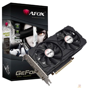 Видеокарта Видеокарта AFOX GTX1660TI 6Gb 192bit GDDR6 DP/DVI/HDMI  ATX Dual Fan (AF1660TI-6144D6H4) RTL