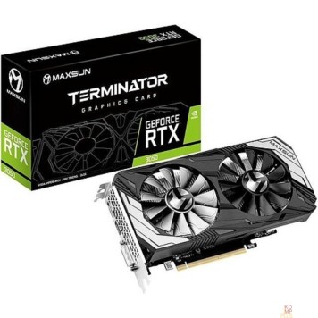 Видеокарта Видеокарта MAXSUN MS-RTX3050 Terminator 6G GDDR6, 96bit, 1042-1470MHZ, DP/HDMI/DVI, 15W/115W (MS-RTX3050 TR 6G S2) RTL