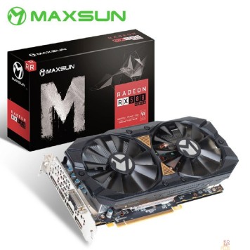 Видеокарта Видеокарта MAXSUN MS-RX580 8Gb GDDR5, 256bit,1206/6000Mhz,  3*DP/HDMI/DVI, 2 FAN (MS-RX580 2048SP Big Mac Plus 8G) RTL