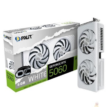 Видеокарта Видеокарта PCIE16 RTX5060 8GB PA-RTX5060 WHITE OC 8GB PALIT