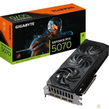 Видеокарта Gigabyte GV-N5070WF3-12GD RTX5070 WINDFORCE SFF 12GB GDDR7 192bit 3xDP HDMI 3FAN RTL