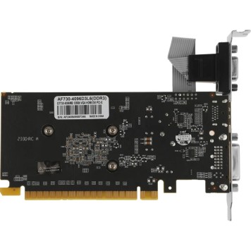 Видеокарта AFOX GT730 4GB GDDR3 128bit VGA/DVI/HDMI LP 1 FAN (AF730-4096D3L6)  RTL-2