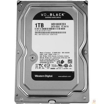 Жесткий диск 1TB WD Caviar Black (WD1003FZEX) {Serial ATA III, 7200 rpm, 64Mb buffer} 