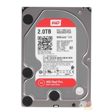 Жесткий диск 2TB WD Red Pro (WD2002FFSX) {Serial ATA III, 7200- rpm, 64Mb, 3.5