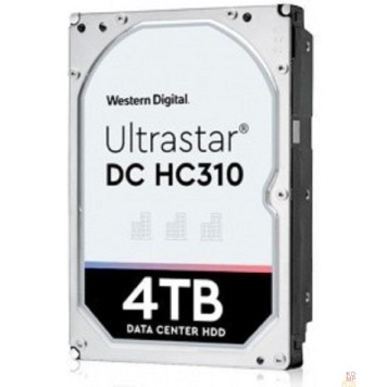 Жесткий диск 4Tb WD Ultrastar DC HC310 (HUS726T4TAL5204) {SAS 12Gb/s, 7200 rpm, 256mb buffer, 512E SE, 3.5