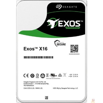 Жесткий диск 12TB Seagate Exos X16 (ST12000NM001G) {SATA 6Gb/s, 7200 rpm, 256mb buffer, 3.5