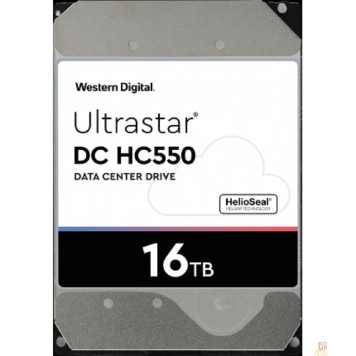 Жесткий диск 16Tb WD Ultrastar DC HC550 {SATA 6Gb/s, 7200 rpm, 512mb buffer, 3.5