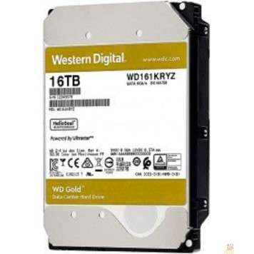 Жесткий диск 16TB WD Gold  (WD161KRYZ) {SATA III 6 Gb/s, 7200 rpm, 512Mb buffer}