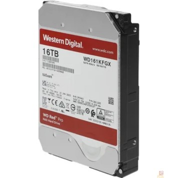Жесткий диск 16TB WD Red Pro (WD161KFGX) {Serial ATA III, 7200- rpm,512Mb, 3.5