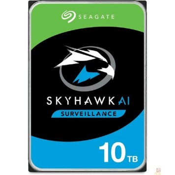 Жесткий диск 10TB Seagate SkyHawkAl (ST10000VE001) {SATA 6 Гбит/с, 7200 rpm, 256 mb buffer, для видеонаблюдения}