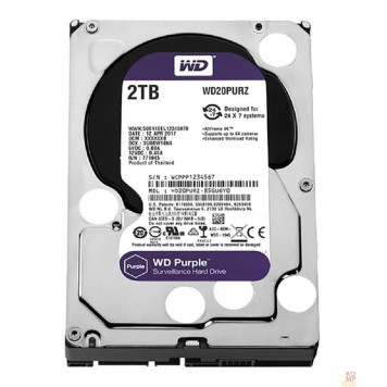 Жесткий диск 2TB WD Purple (WD22PURZ) {Serial ATA III, 5400- rpm, 256Mb, 3.5