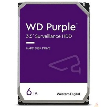 Жесткий диск 6TB WD Purple (WD64PURZ)  {Serial ATA III, 5400- rpm, 256Mb, 3.5