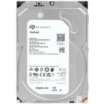 Жесткий диск 4TB Seagate Skyhawk (ST4000VX015) {Serial ATA III, 5400 rpm, 256mb, для видеонаблюдения}