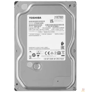 Жесткий диск 2TB Toshiba (DT02ACA200) {SATA 6.0Gb/s, 7200 rpm, 256Mb buffer, 3.5