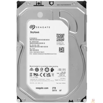 Жесткий диск 2TB Seagate Skyhawk (ST2000VX016) {Serial ATA III, 5400 rpm, 256mb, для видеонаблюдения}